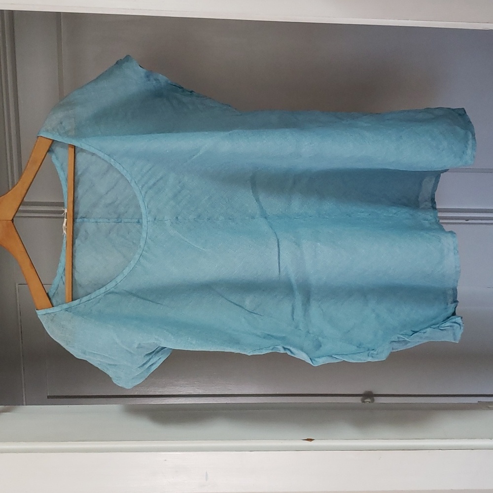 Eileen Fisher Linen Gauze Blouse 3X
